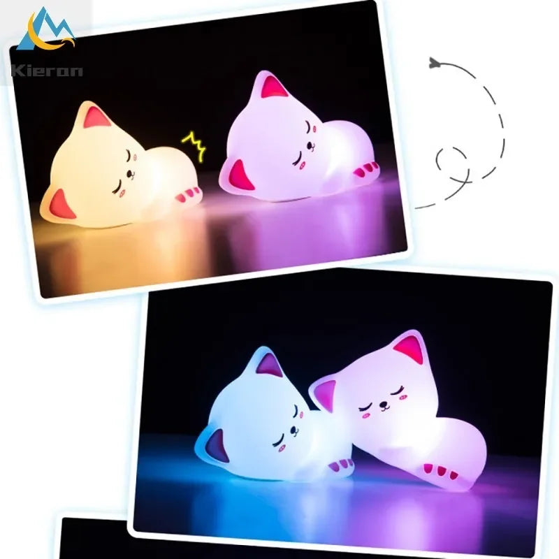 Soft Silicone Cat Light LED